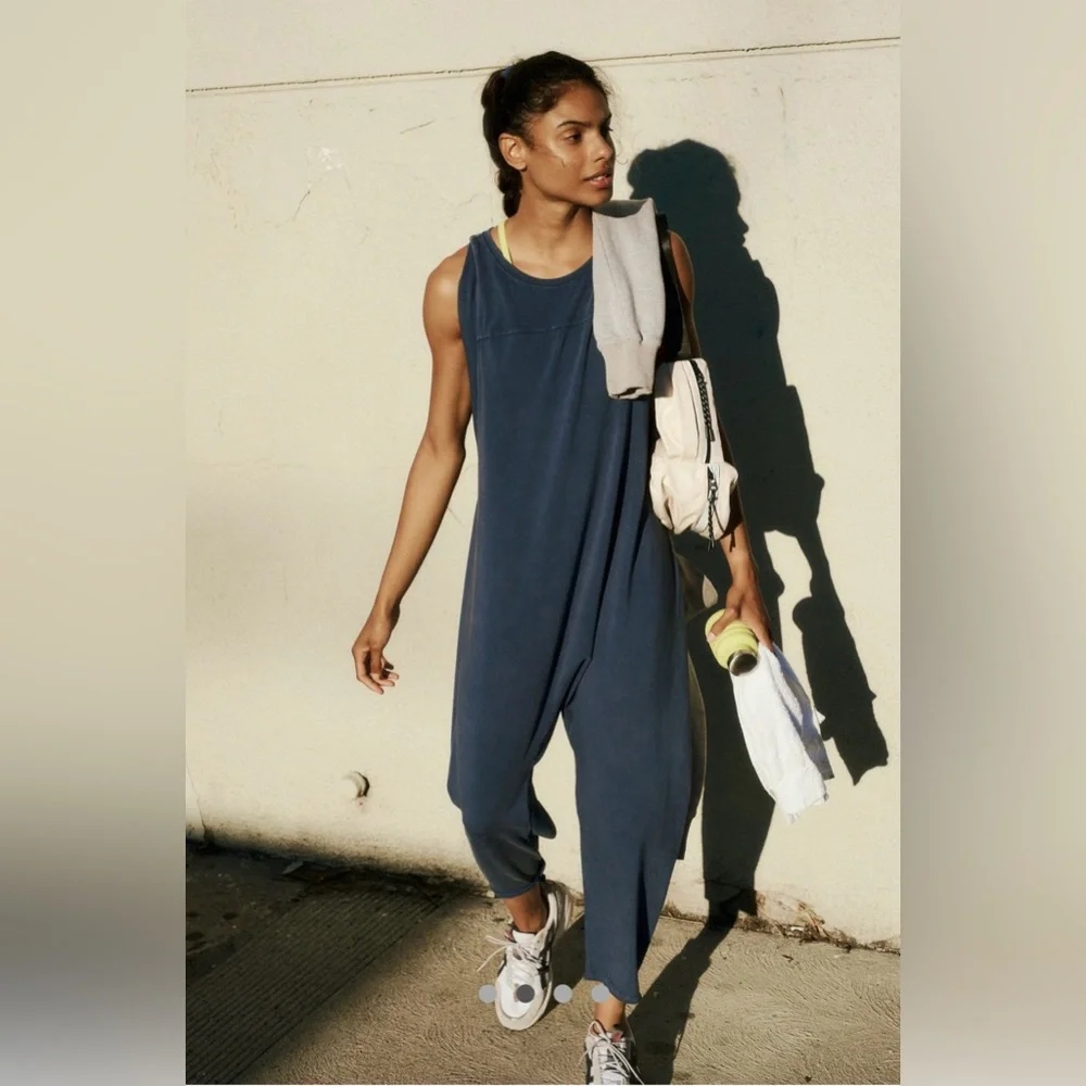 NWT FREE PEOPLE MOVEMENT Hot Shot Twisted Onesie In Supernova MSRP $80 - Picture 4 of 10